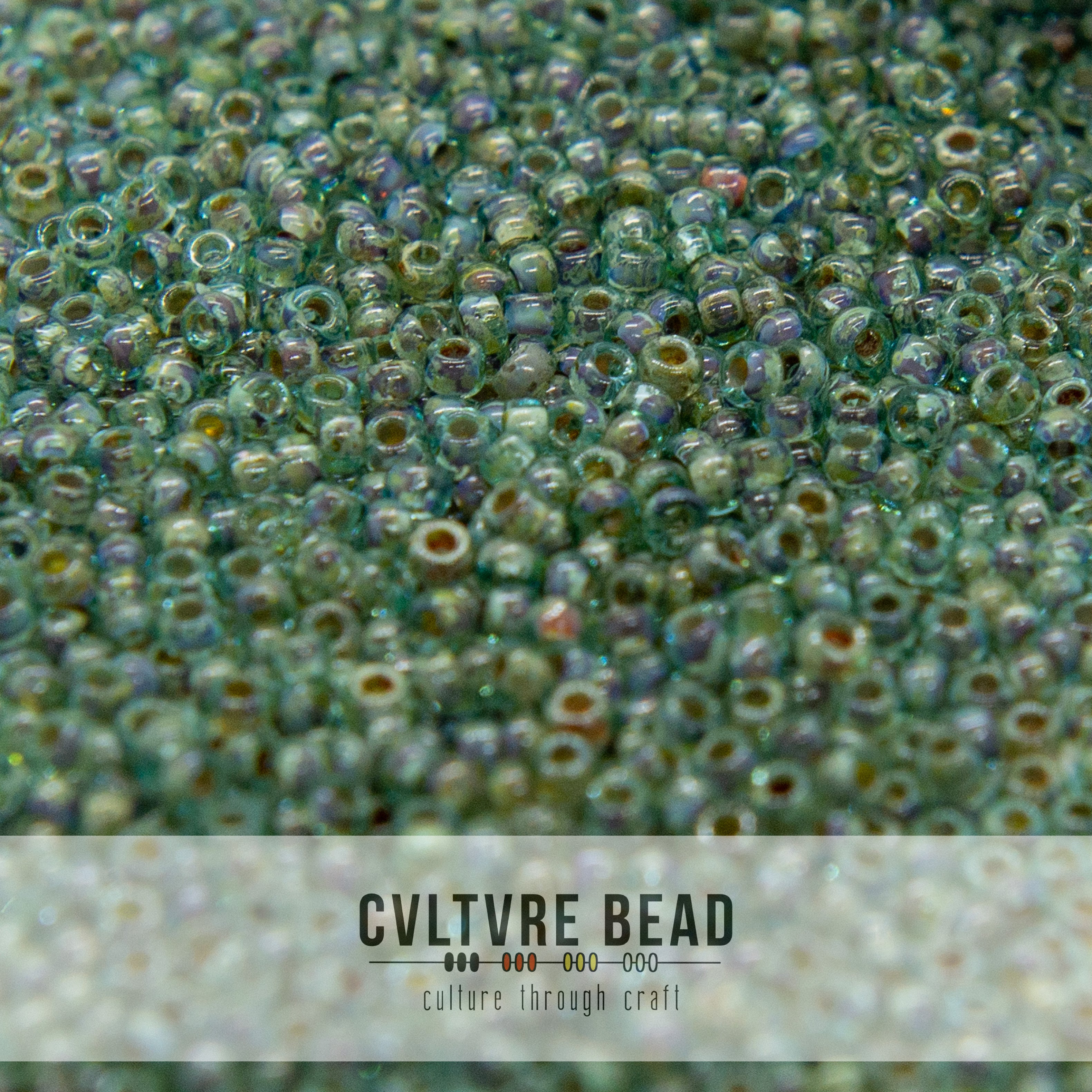 11/0 Picasso Olivine Transparent - 23g - Miyuki Seed Bead